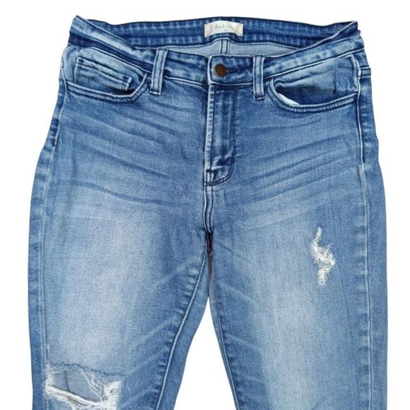 Altar'd State Distroyed Jeans Sz 28 Distressed Raw Hem - Picture 3 of 11